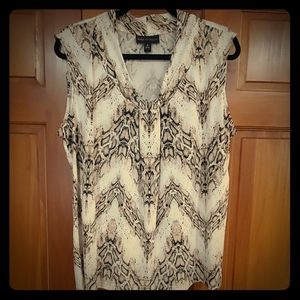 Snakeskin print tank